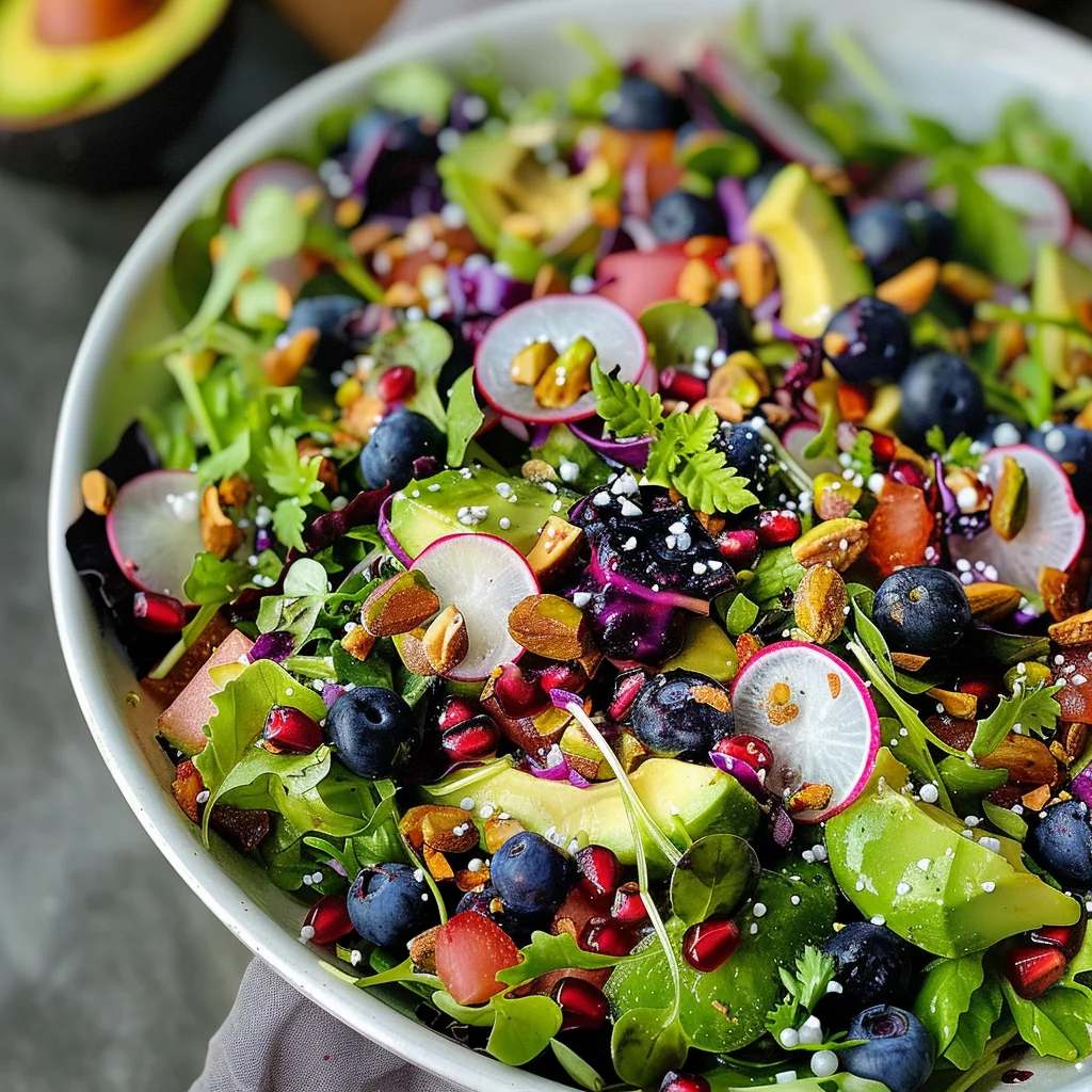 Blueberry Pistachio Spring Salad