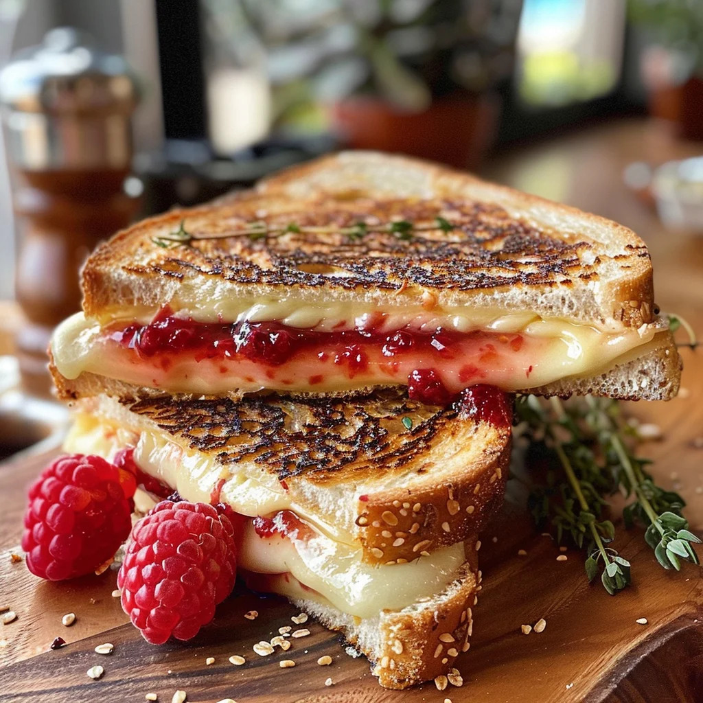 Brie & Raspberry Jam Grilled Cheese Sandwich image 2