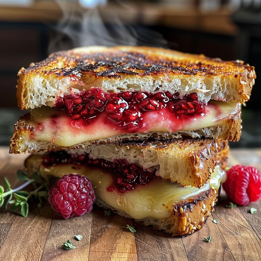 Brie & Raspberry Jam Grilled Cheese Sandwich image 4
