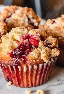 Cranberry Orange Muffins with Streusel