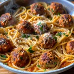 Creamy Spaghetti & Meatballs Recipe