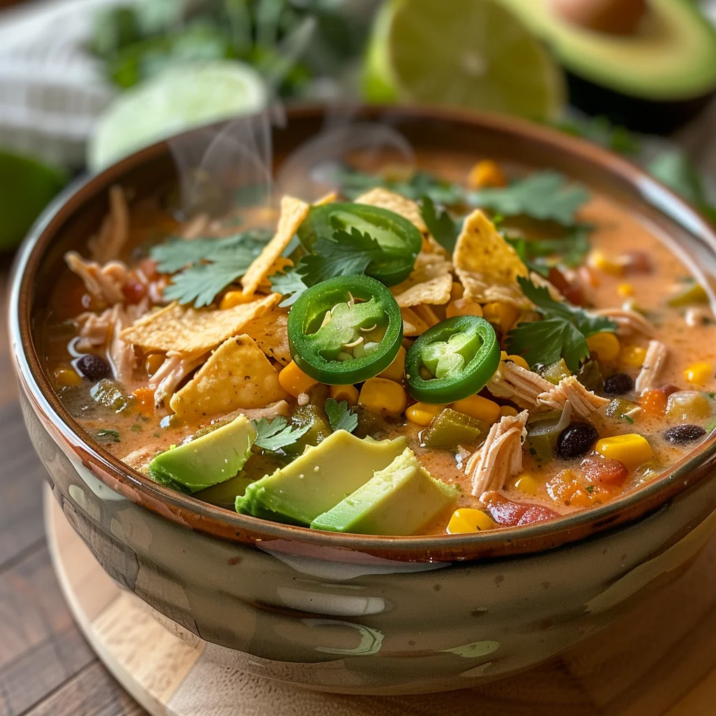 Crockpot Mexican Street Corn & Chicken Chowder
