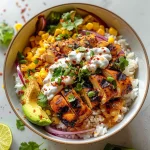Delicious Street Corn Chicken Rice Bowl Recipe