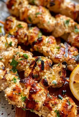 Easy Keto Garlic Parmesan Chicken Skewers Recipe
