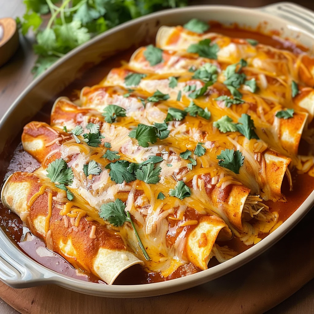 Easy Low Calorie High Protein Creamy Chilli Chicken Enchiladas