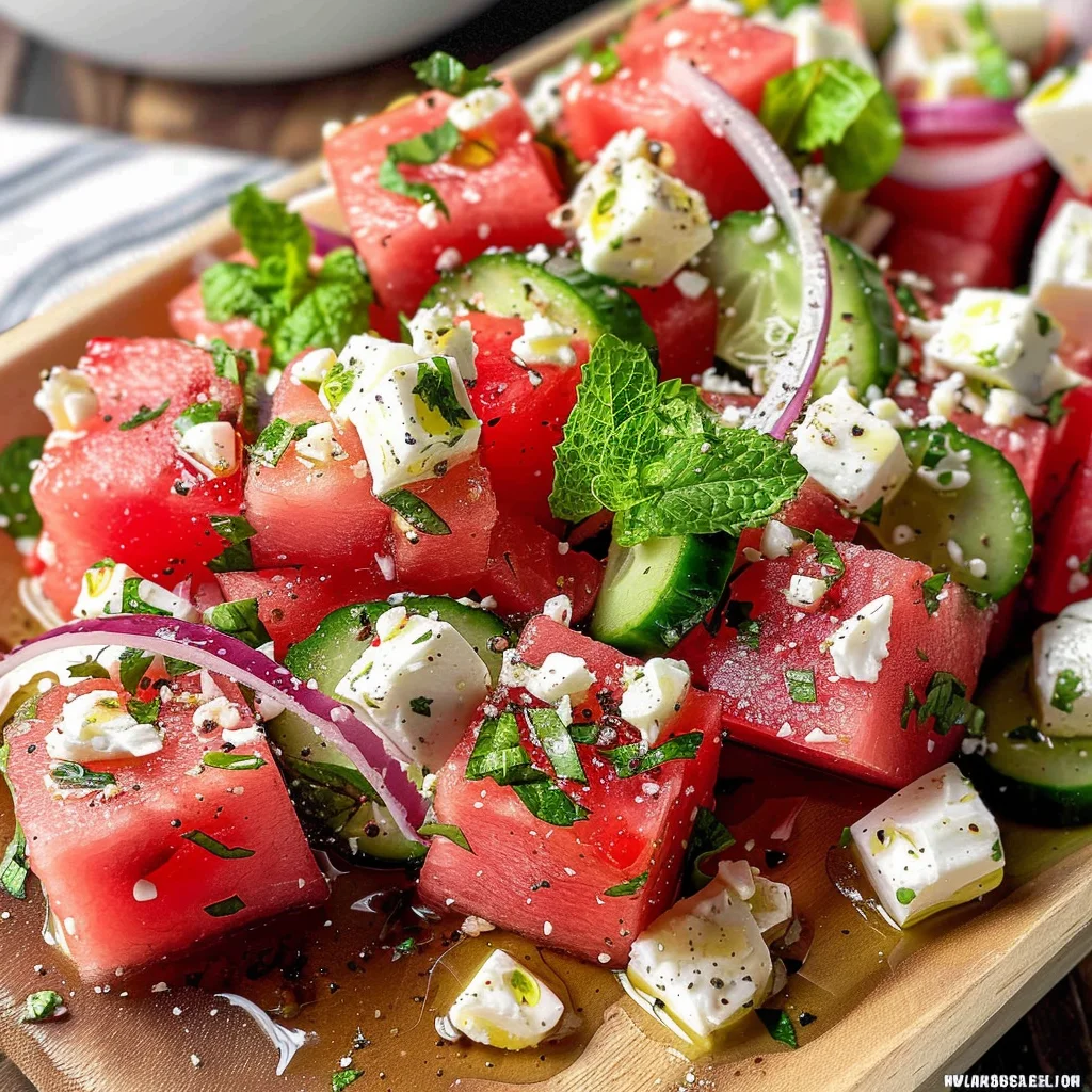 Feta Watermelon Salad