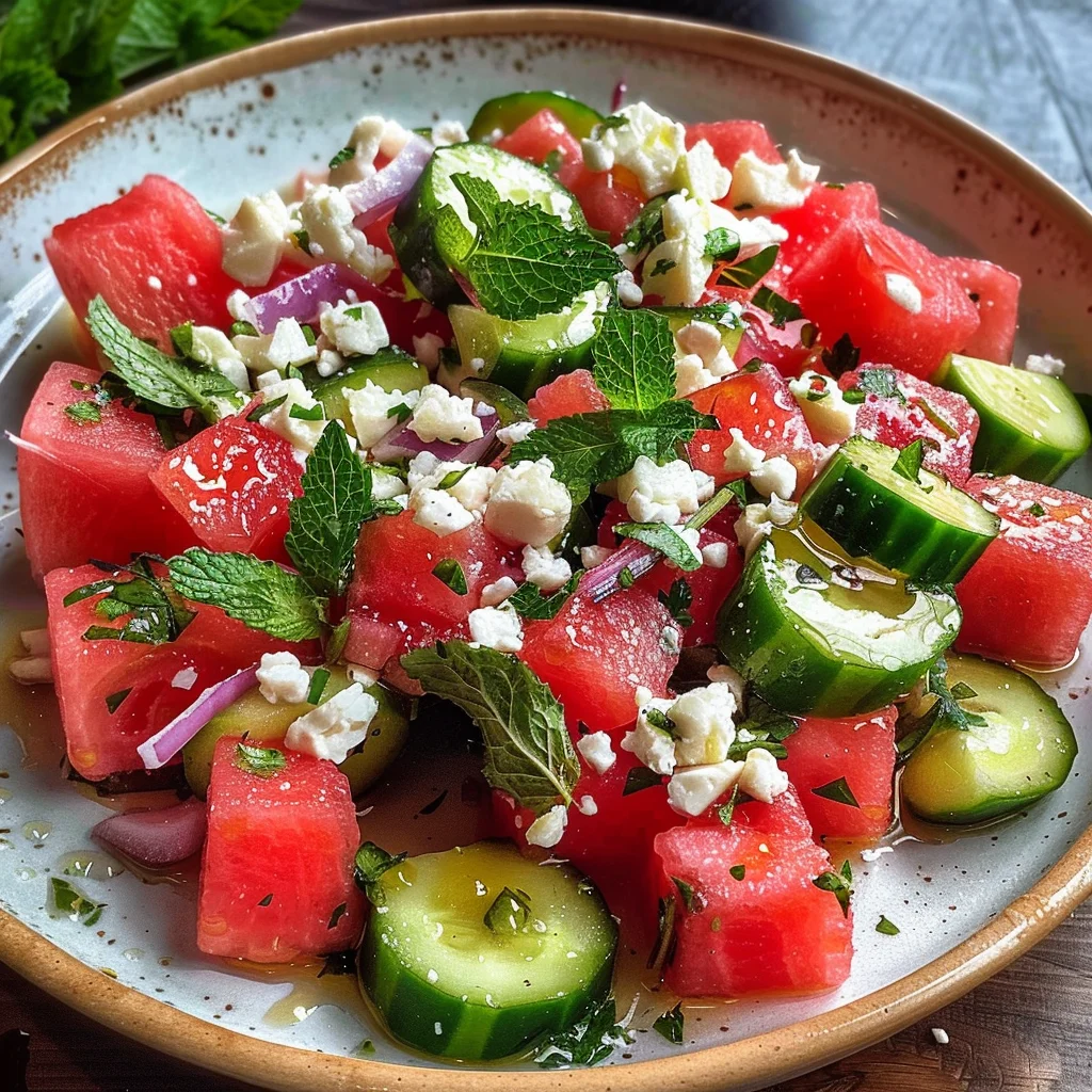 Greek Watermelon Salad