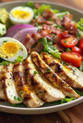 Grilled Chicken Cobb Salad with Honey Dijon {Paleo, Whole30 Option}