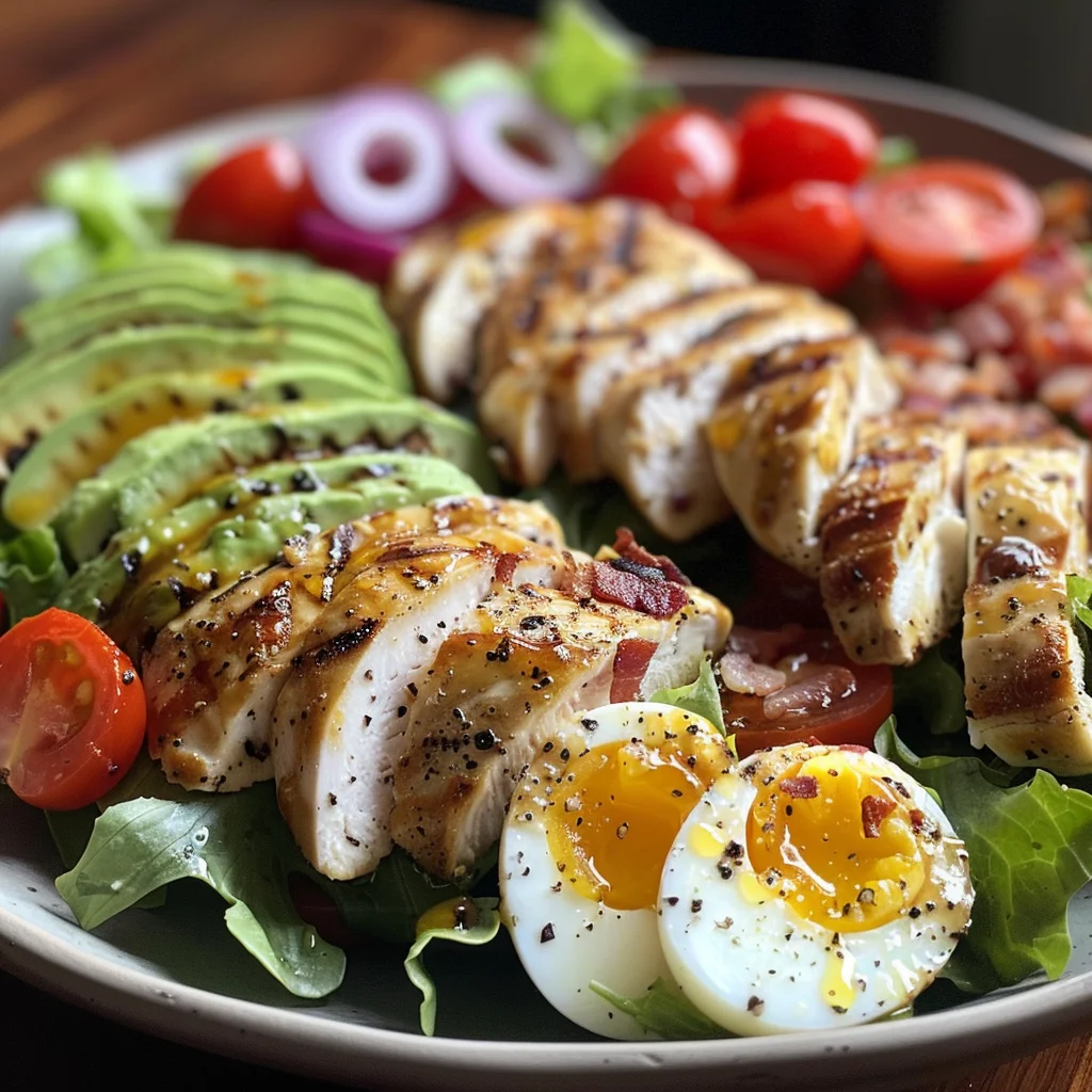 Grilled Chicken Cobb Salad with Honey Dijon {Paleo, Whole30 Option} image 2