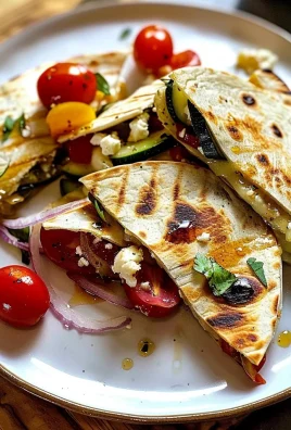 Grilled Mediterranean Veggie Quesadillas