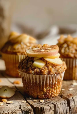 Healthy Apple Cinnamon Oat Muffins
