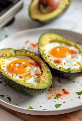 Keto Air Fryer Avocado Baked Egg