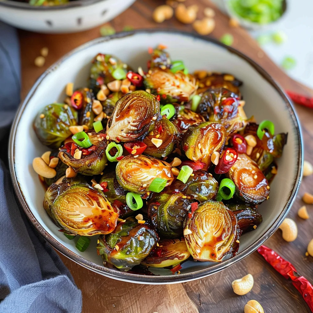 Kung Pao Brussel Sprouts
