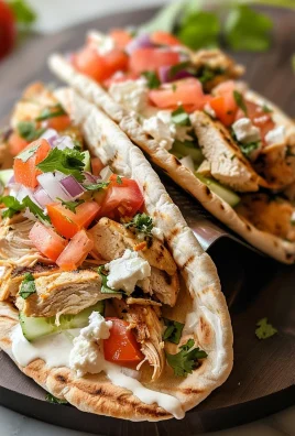 Mediterranean Chicken Pita Tacos