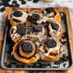 Oreo Cookies and Cream Cinnamon Rolls