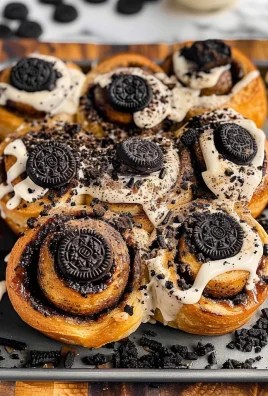 Oreo Cookies and Cream Cinnamon Rolls