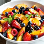 Peach Berry Fruit Salad