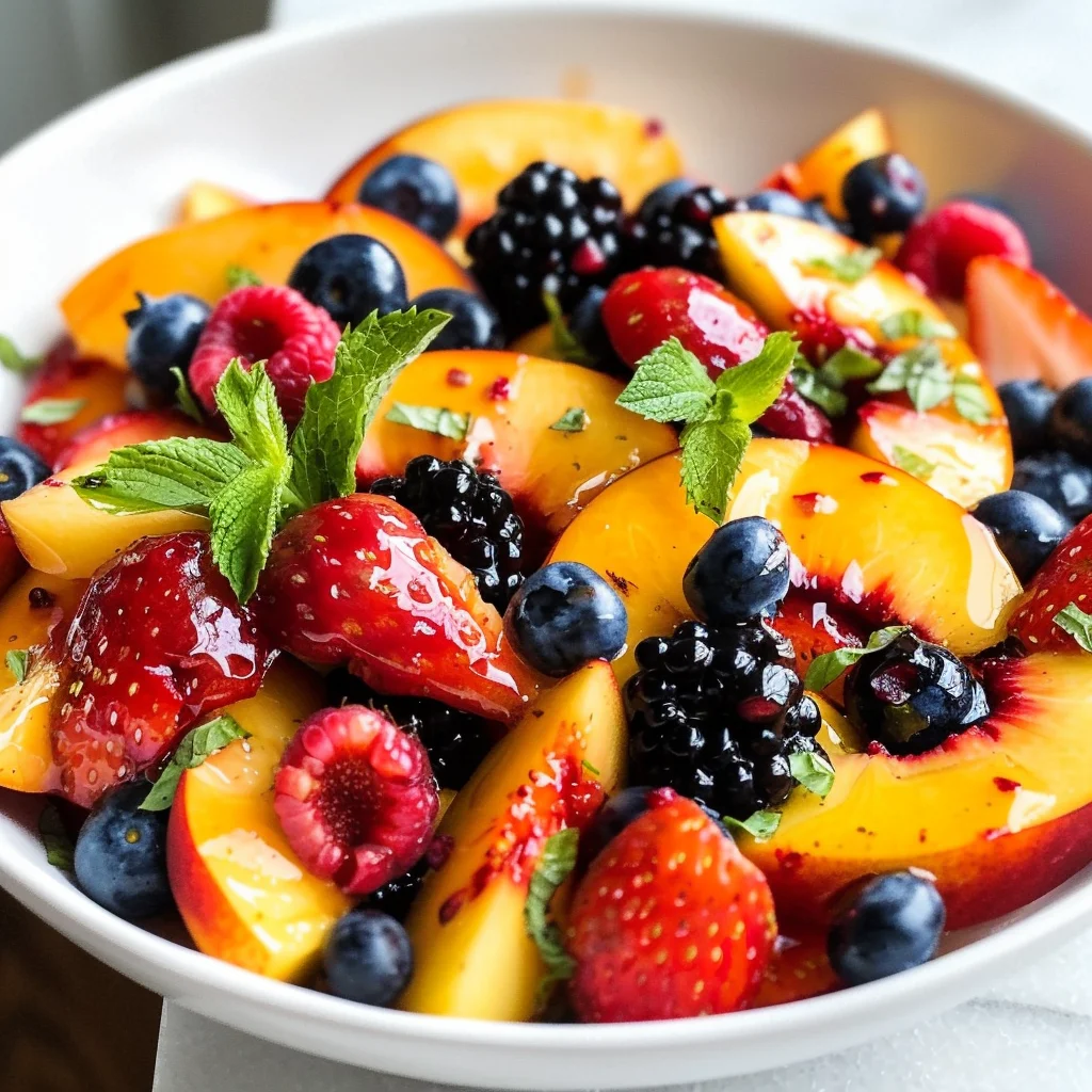 Peach Berry Fruit Salad