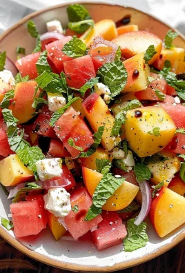 Peach Watermelon Salad: Refreshing Summer Delight Awaits!
