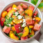 Peach Watermelon Salad Without Feta