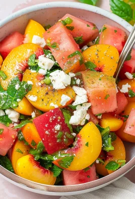 Peach Watermelon Salad Without Feta