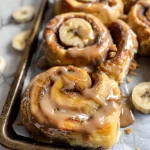 Peanut Butter Banana Cinnamon Rolls