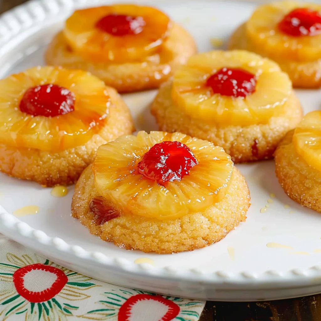 Pineapple Upside Down Sugar Cookies