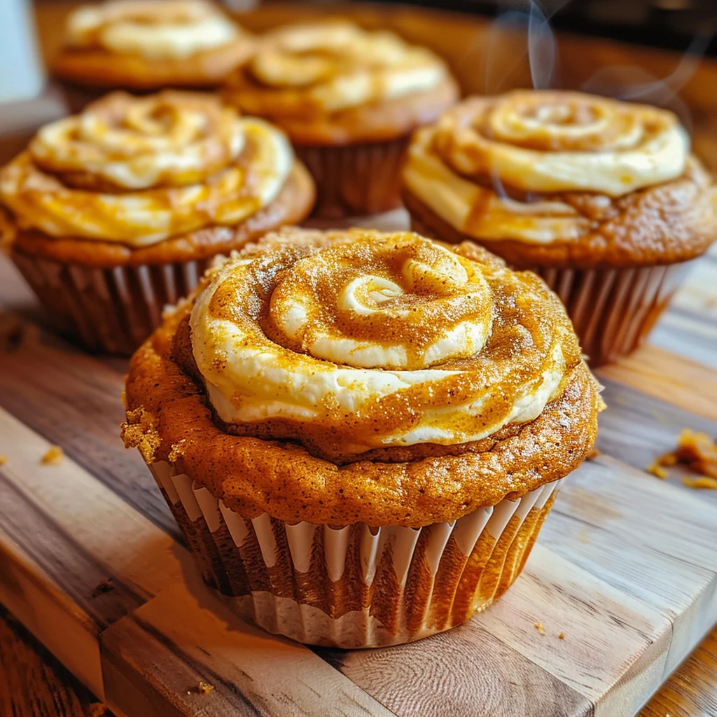 Pumpkin Swirl Muffins