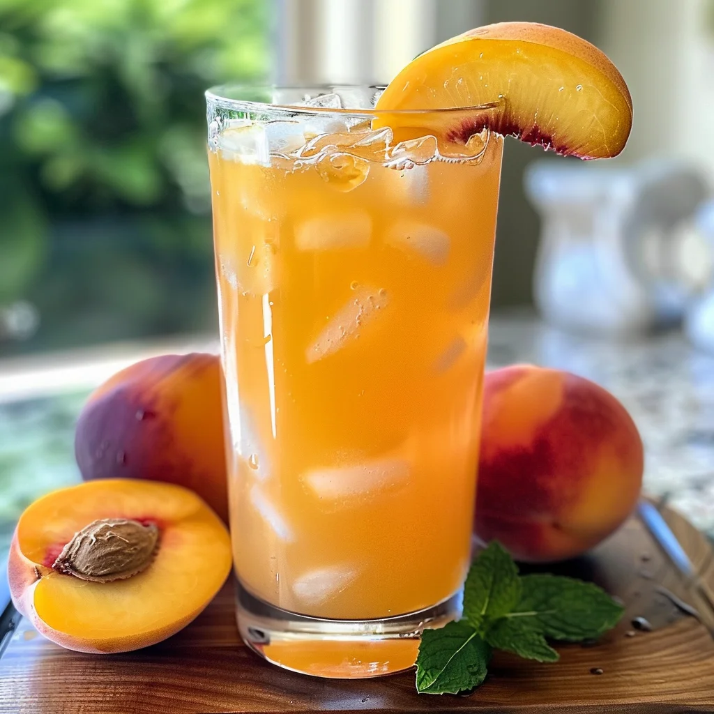Refreshing Peach Lemonade