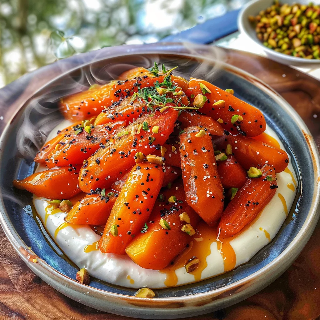 Roasted Carrots with Whipped Ricotta and Hot Honey