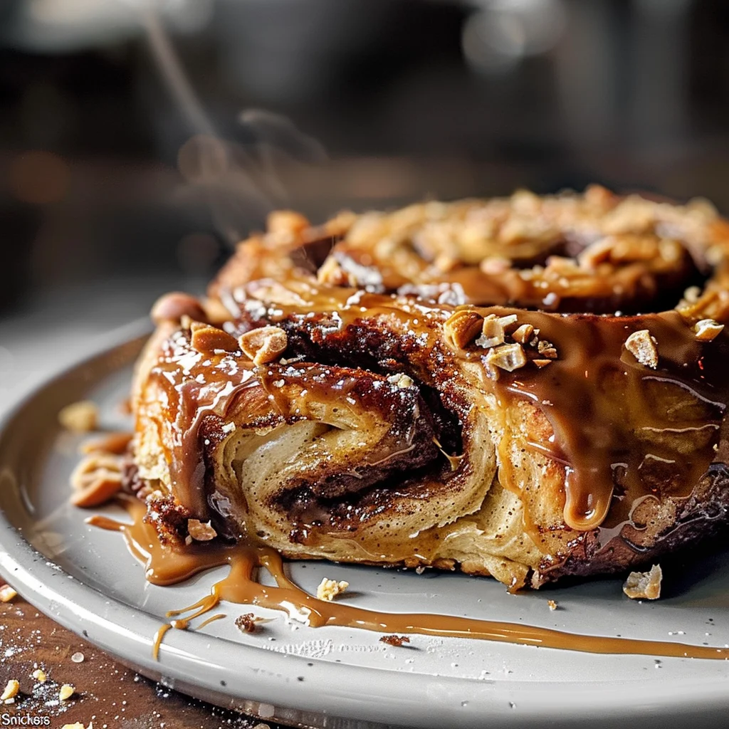 "Snickers" Cinnamon Rolls