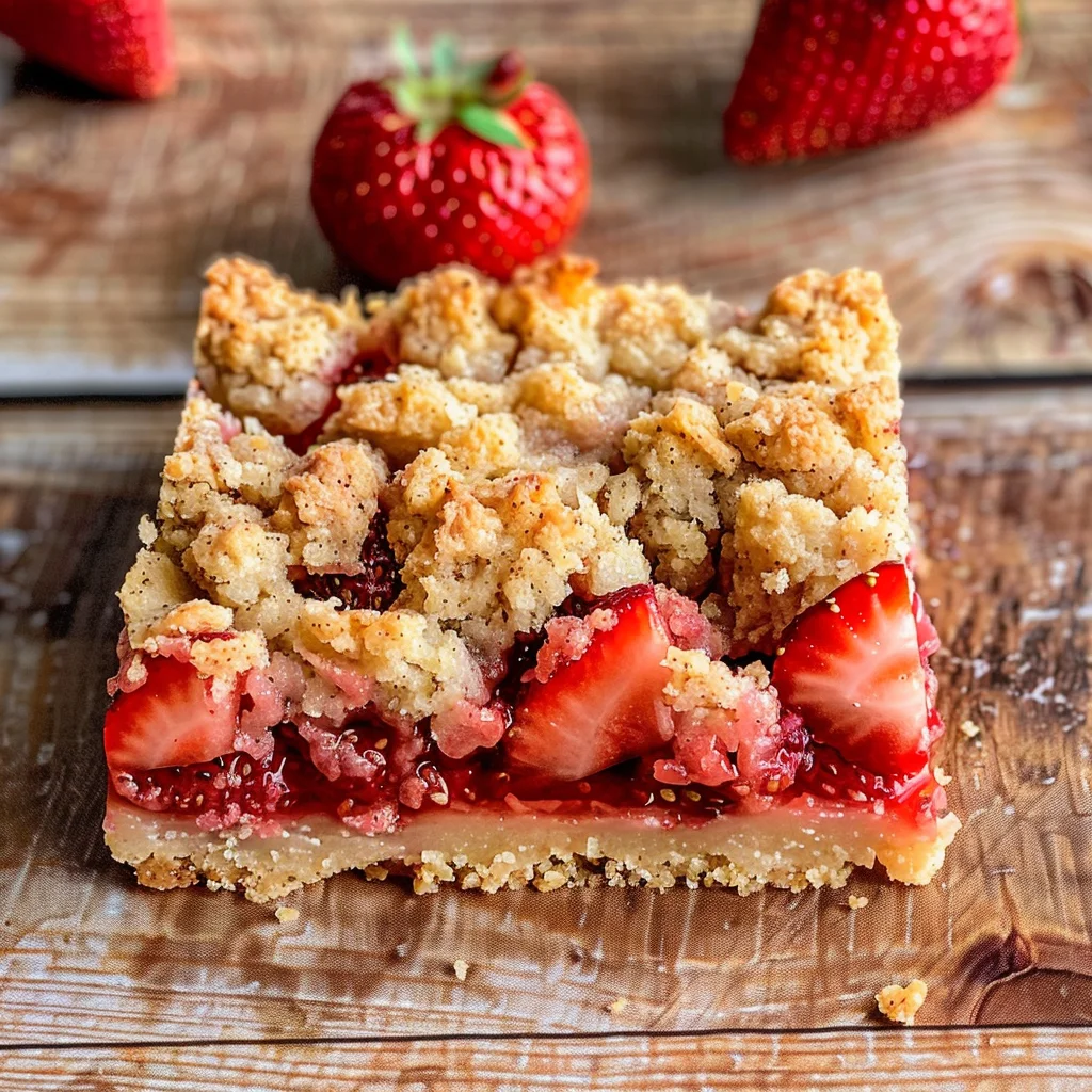Strawberry Crumb Bars