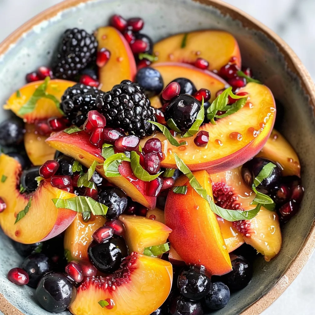 Summer Peach Fruit Salad