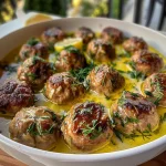 The Softest and Juiciest Greek Meatballs in Lemon Sauce