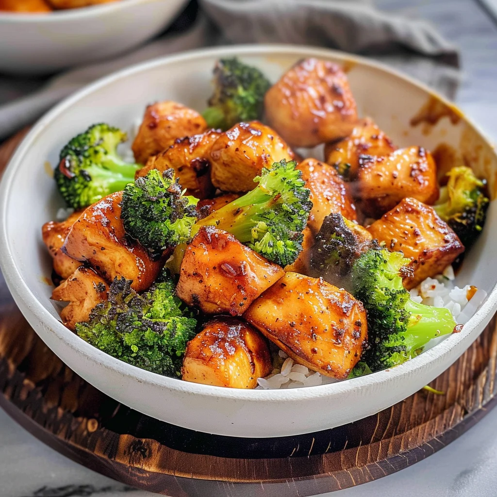 Air Fryer Chicken Bites and Broccoli