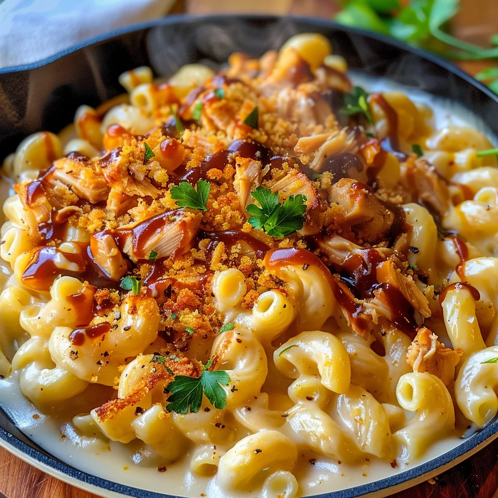 BBQ Chicken Mac and Cheese