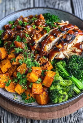 BBQ Chicken & Roasted Sweet Potato Bowls