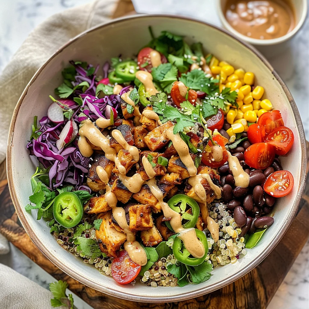 BBQ Ranch Chicken Quinoa Bowls