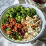 Bacon Broccoli and Ranch Chicken Salad