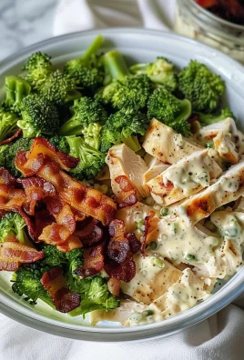 Bacon Broccoli and Ranch Chicken Salad