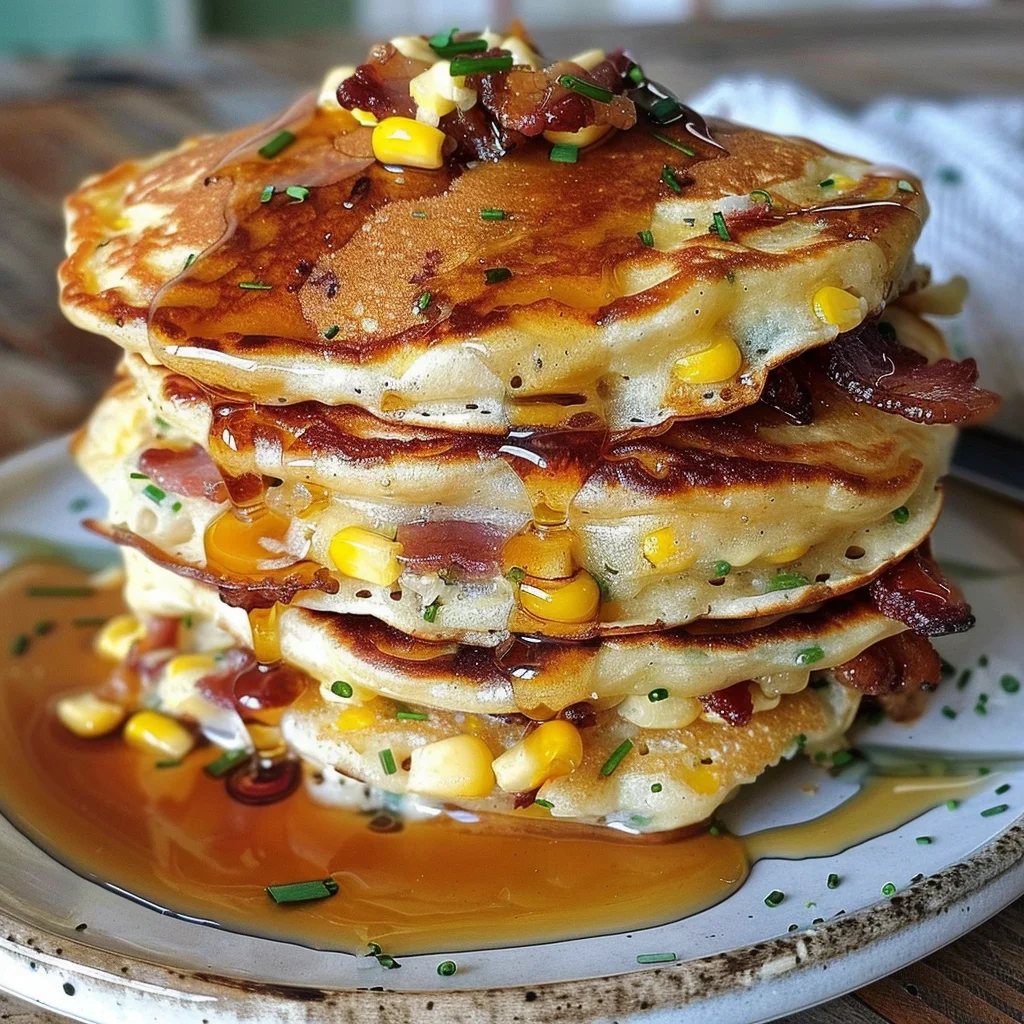 Bacon and Corn Griddle Cakes