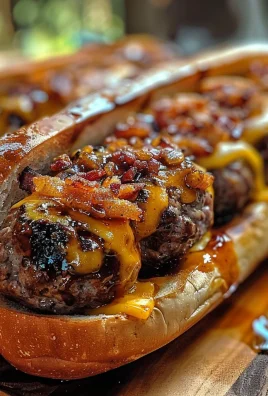 Bourbon BBQ Bacon Cheeseburger Meatball Subs Ready in 30 Minutes