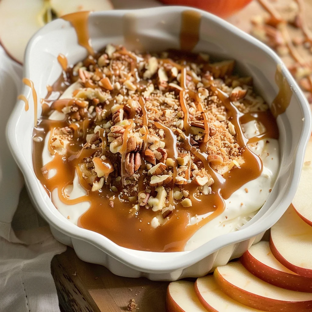 Caramel apple cheesecake dip recipe