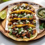 Charred Chile–Marinated Grilled Chicken Tacos