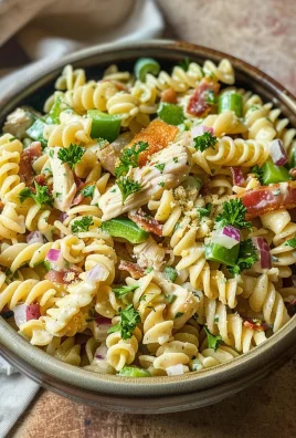 Chicken Bacon Ranch Pasta Salad