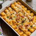 Chicken Bacon Ranch Tater Tot Casserole: A 450 Calorie Dish