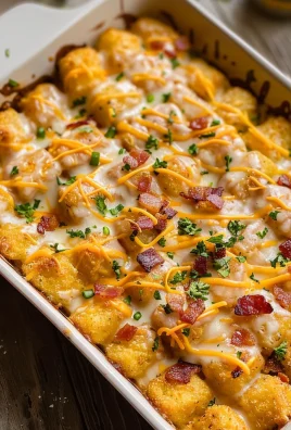 Chicken Bacon Ranch Tater Tot Casserole: A 450 Calorie Dish