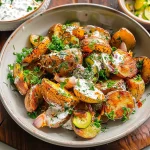 Crispy Smashed Potato Salad