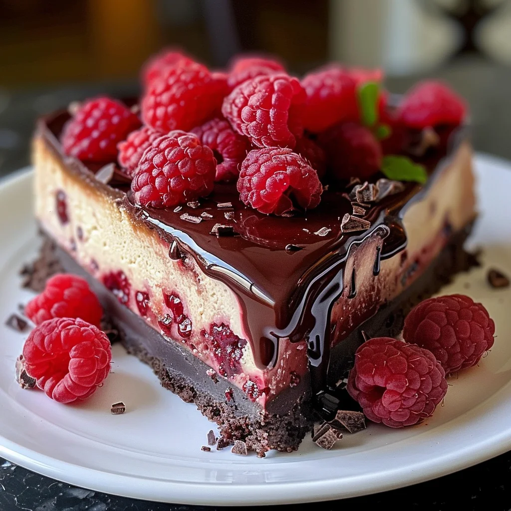Dark Chocolate Raspberry Cheesecake: Indulge in a Decadent Dessert Delight