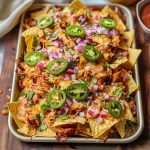 Easy Sheet Pan BBQ Chicken Nachos